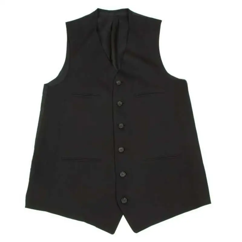

Men's new fashion youth vest wedding casual clothing trend fashion vest dark plus-size clothing