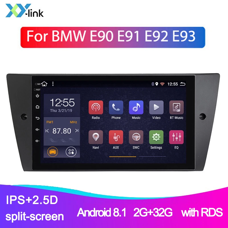 

9 Inch Screen Android 8.1 CAR DVD Player For BMW E90 E91 E92 E93 GPS Navigation Multimedia System CarRadio Audio Radio No 2 Din