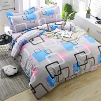 youth style stripe square bedding set home textile double sheet luxury queen king size bed linens duvet cover sheet pillow case
