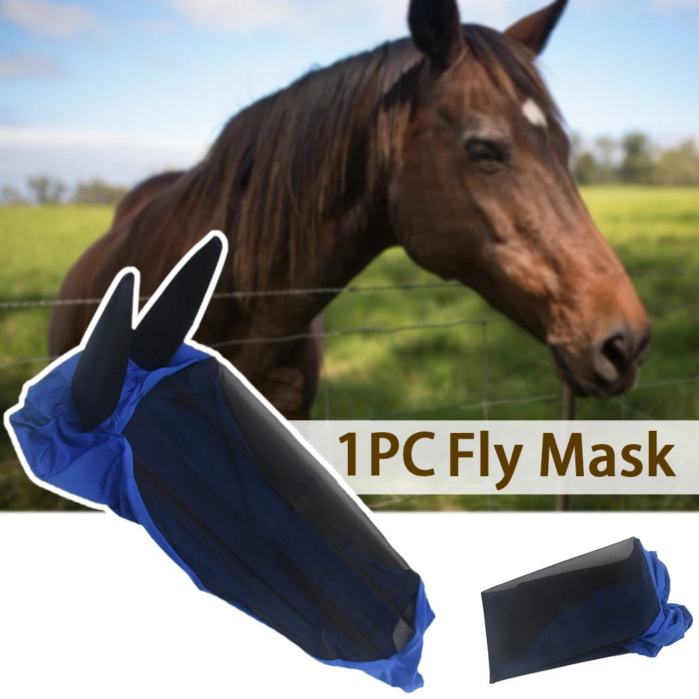 Синее покрытие для ушей анти УФ Защита лица Сетка москитная зоотовары Комфорт