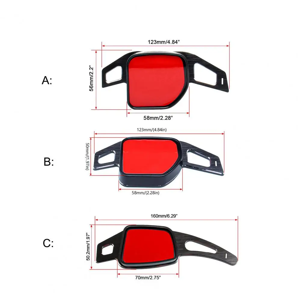 1 пара весло переключения алюминиевый сплав автомобильные весла рулевого колеса