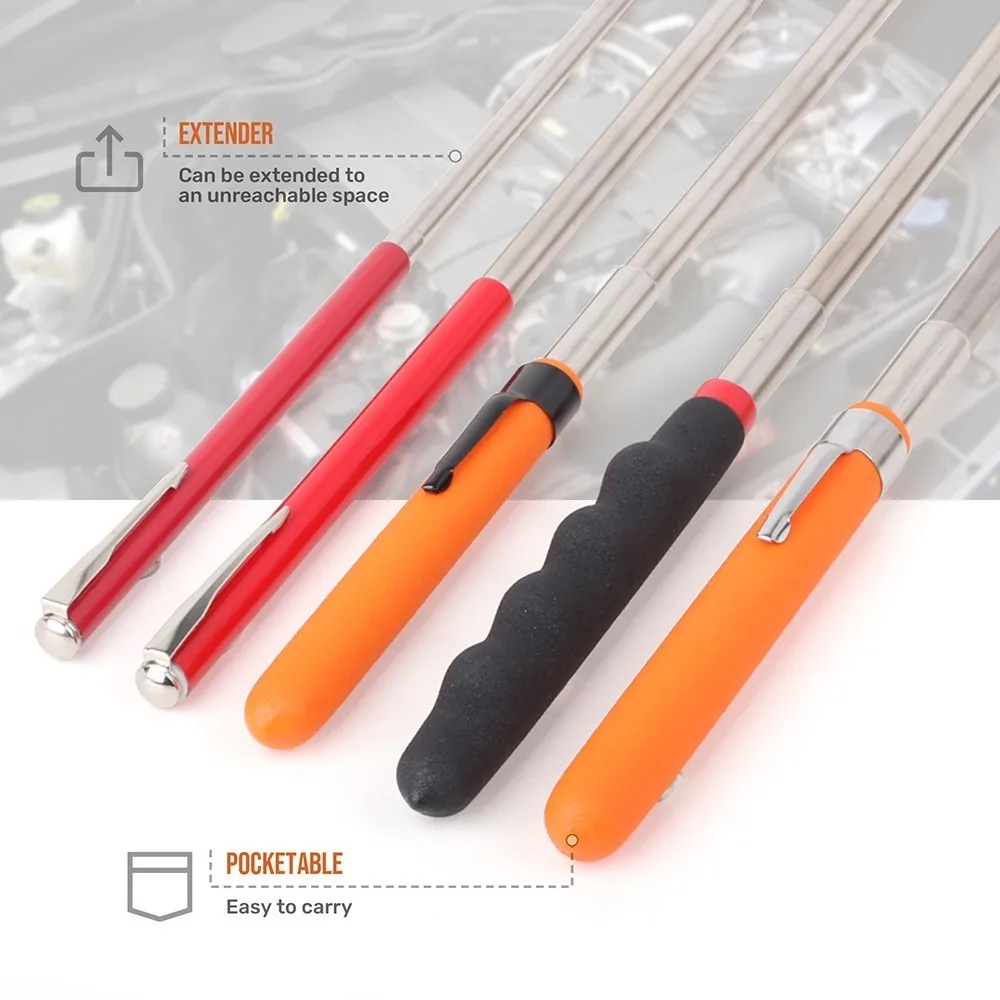 2 to 10 LB LED Telescopic Magnetic Pick-Up Tools Grip Extendable Pickup Rod Long Reach Pen Handy Tool for Picking Up Nuts | Инструменты