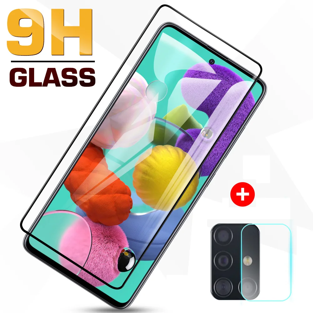 Защитное стекло закаленное 2 в 1 для камеры samsung galaxy A51/A71/a51/71/a515/a715|Защитные стёкла