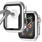 Чехол для Apple watch, чехол 44 мм, 40 мм, 38 мм, 42 мм, умные часы, ПК, экран, протектор, бампер, закаленное стекло для iwatch series 6 SE 5 4 3