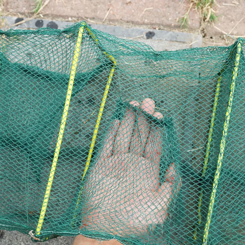 3 7 м усиленная рыболовная сеть клетка для креветок ловушка портативная складная