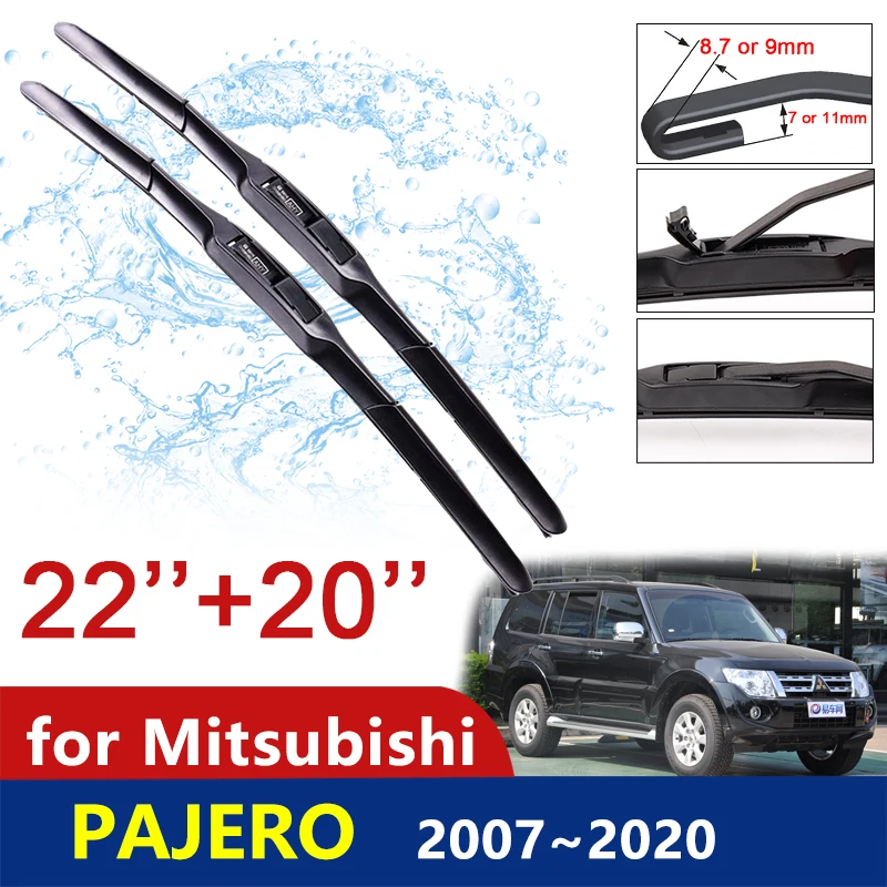 

Car Wiper Blade Windshield for Mitsubishi Pajero Shogun Montero 2007~2020 V80 V87 V93 V97 Windscreen Wipers Car Accessories 2019