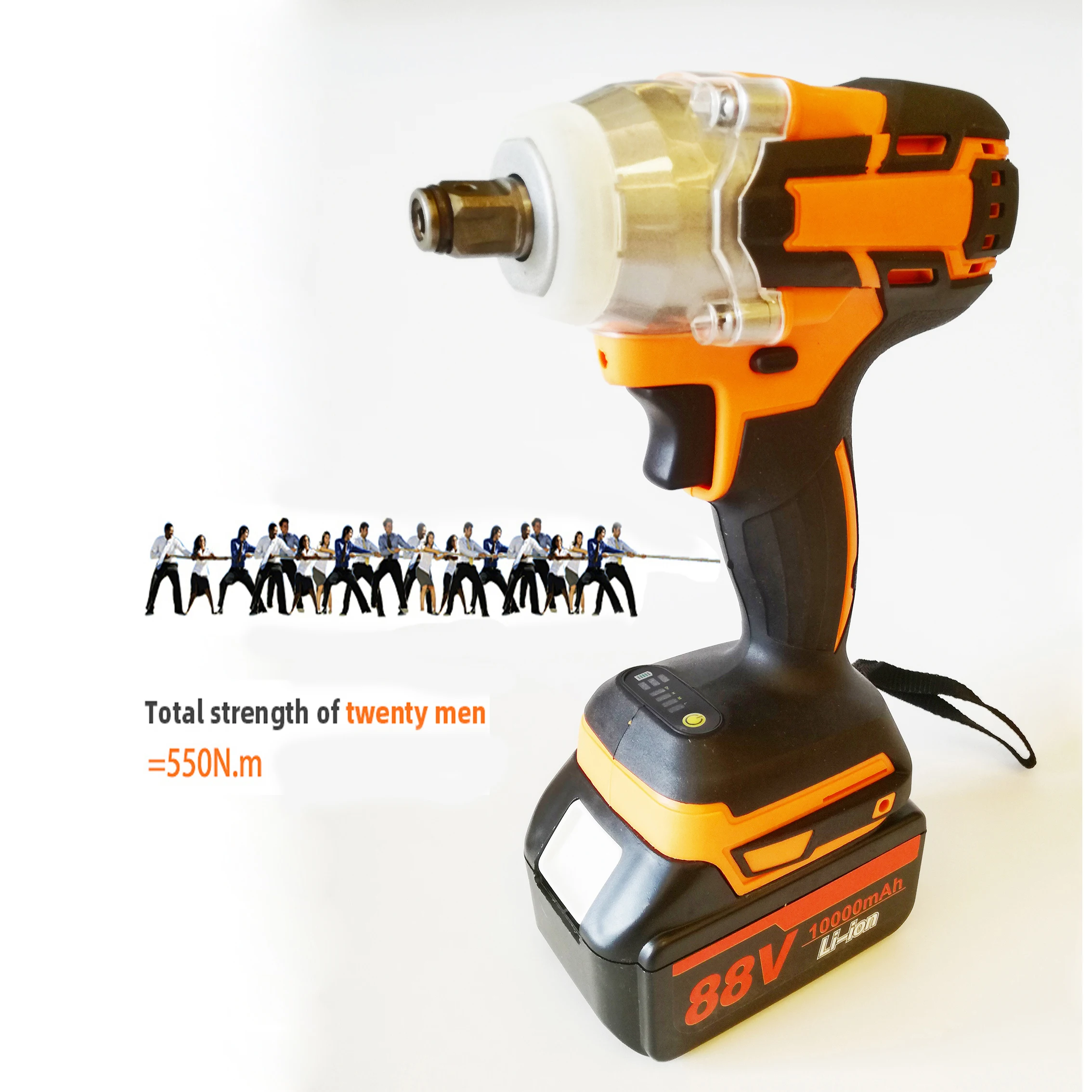 Ударный гаечный ключ 88 в бесщеточный Электрический ударный с переменной