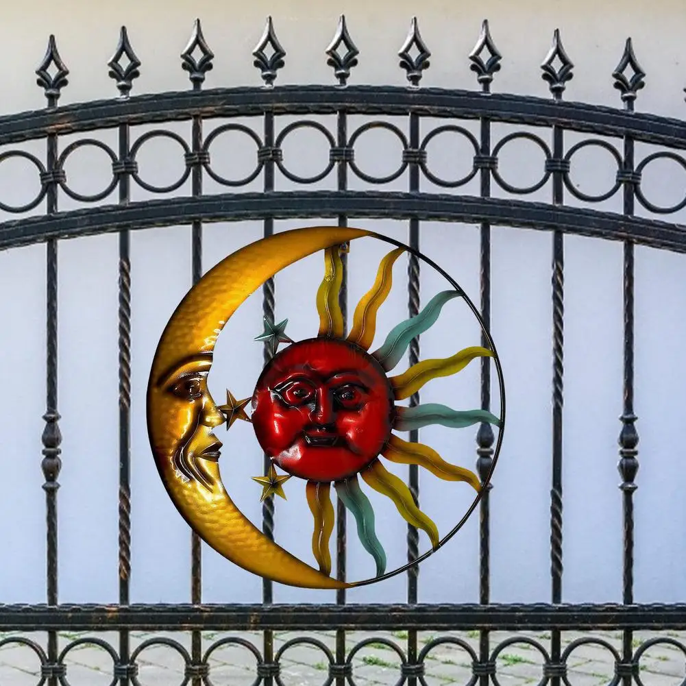 Металлическое украшение в виде Солнца и Луны 11 5 дюйма | Дом сад