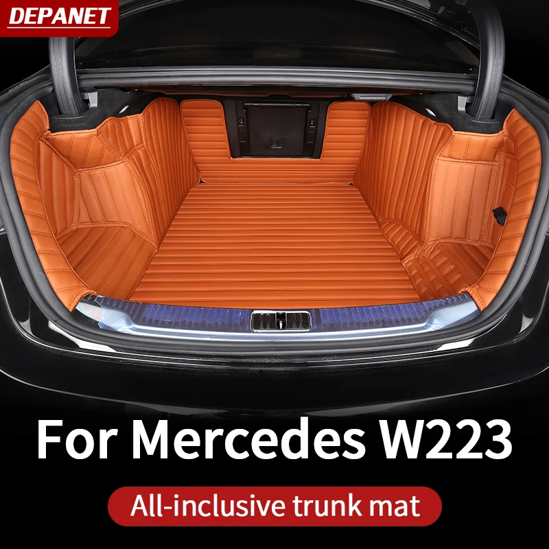 

Полностью закрытый коврик для багажника для 2021 Mercedes w223 S series 400 450 550 480 аксессуары для внутренней отделки