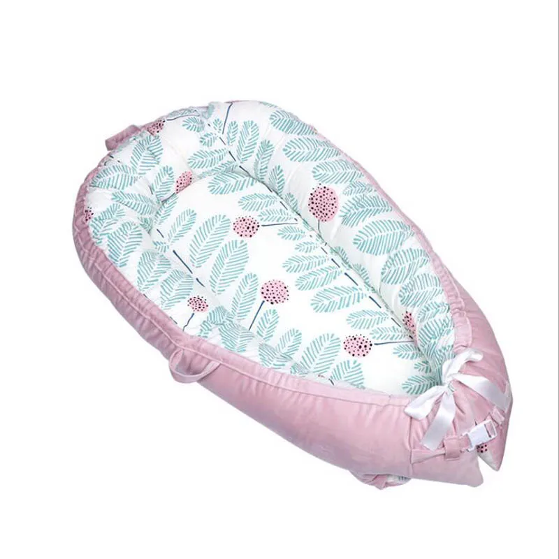 Детская кроватка гнездо для сна съемная защитная подушка новорожденных