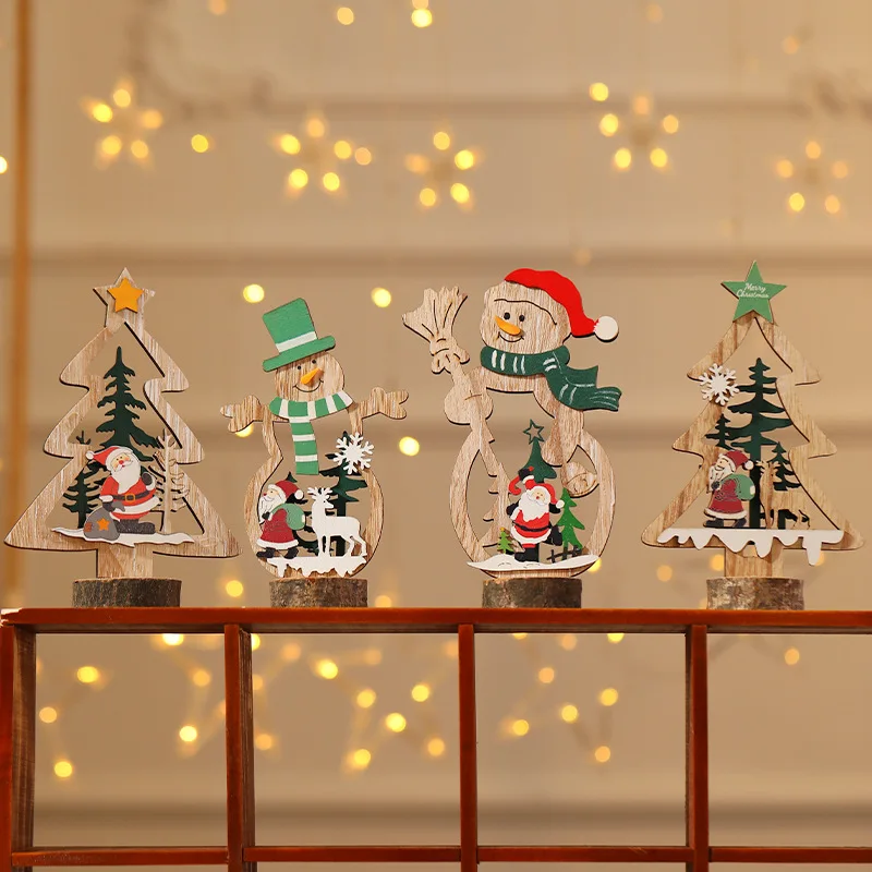 

Деревянная подвеска на рождественскую елку, деревянные украшения, Рождественский подарок 2021, Рождественское украшение для дома, новый год ...