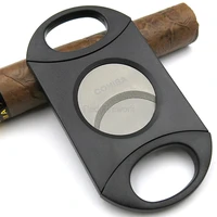 cohiba high grade plastic handle metal stainless steel super sharp blades large hole cigar scissor cutter