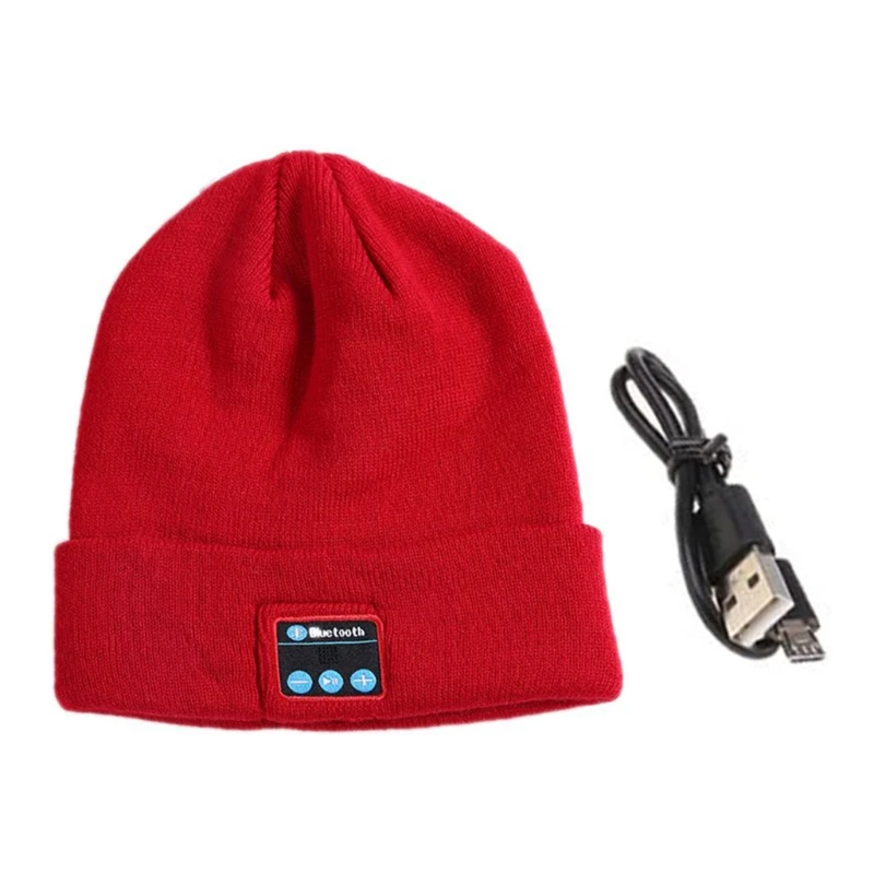 

Шапка бини беспроводные наушники гарнитура наушники Музыка Аудио для женщин мужчин девочек зимняя шапка с динамиком Mic Ha