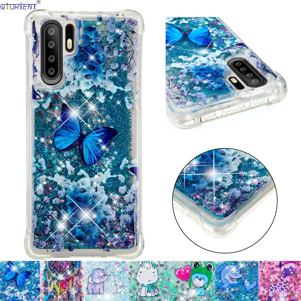 Милый блестящий чехол для Huawei P30 Pro Женский Мягкий силиконовый чехол-бампер VOG L29 L09