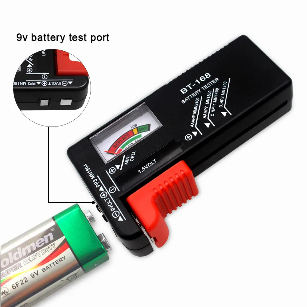 BT-168 тестер батарейной емкости цифровой дисплей батарея датчик Электрический