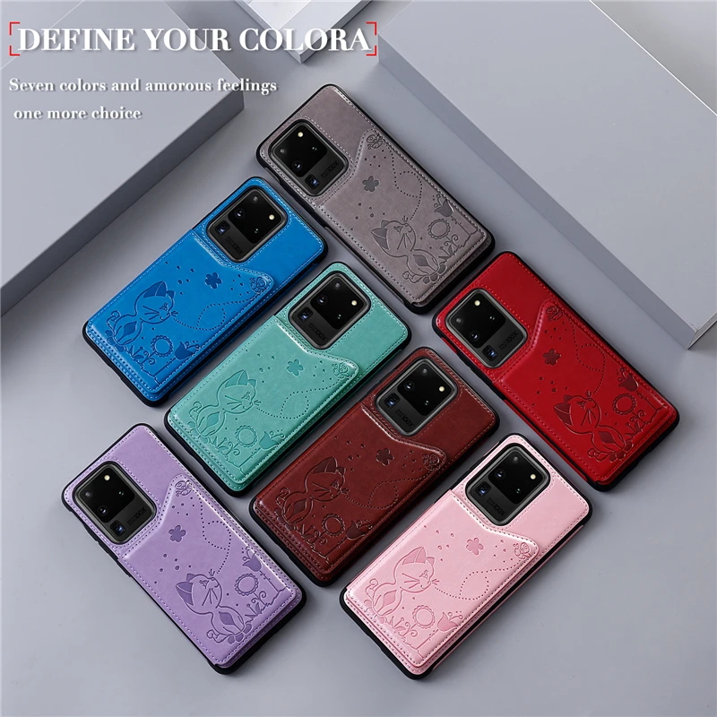 

Bee And Cat Embossed Case For Samsung S8 S9 S10 S20 Plus S10 E S10 5G S20 Ultra Note 8 9 10 20 Ultra A50 A50S A30S Case Cover