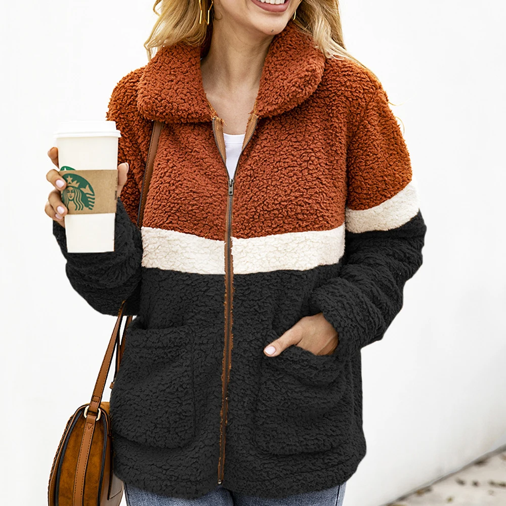 Женская осенне зимняя теплая куртка парка пальто повседневная на молнии с