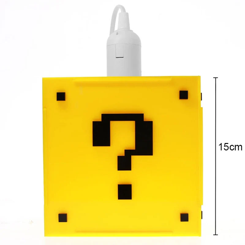 

Homhi Game Pendant Light Creativity Chambre Deco Lamp Gaming Children's Room Question Mark Classic Cube Illumination Decoration