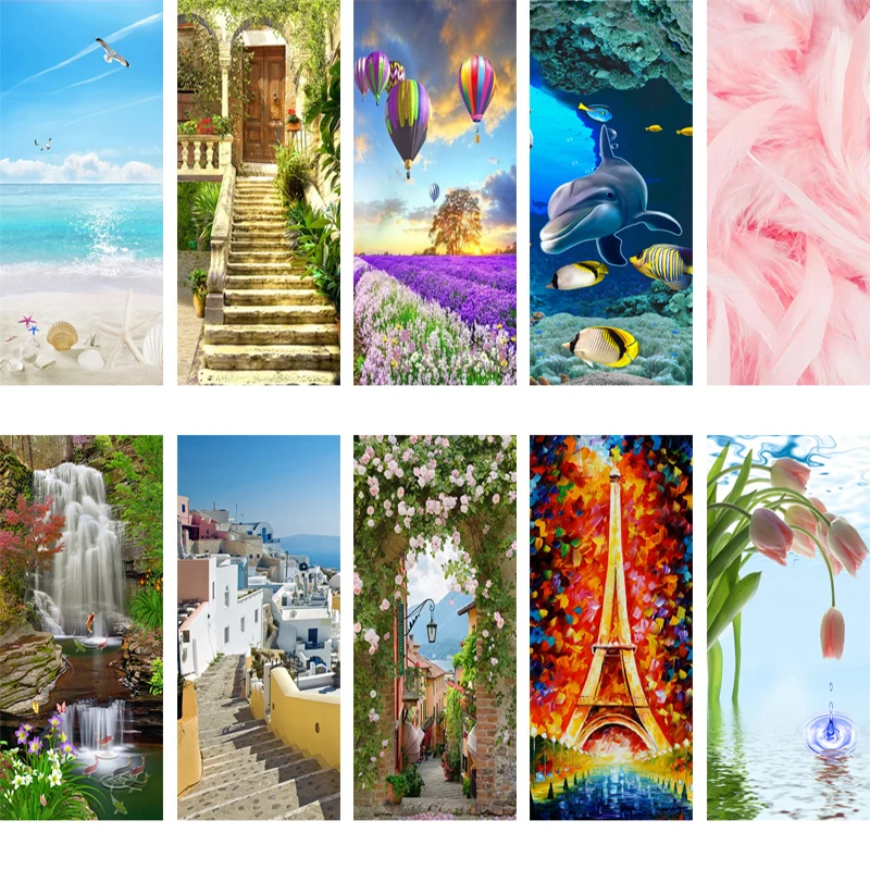 3D наклейка на дверь Настенная Наклейка Настенные обои самоклеящиеся наклейки