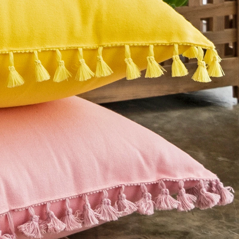 Наволочка для подушки однотонная наволочка хлопок розовый зеленый серый желтый