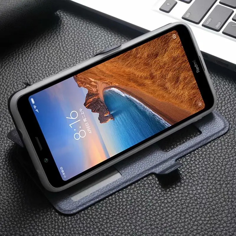 Чехол для Xiaomi Redmi 6A, чехол для Redmi 7A, 6 A, кожаный флип-чехол с подставкой, чехол s для Xiaomi Redmi 6, 7 A, note 7, чехол с ремешком