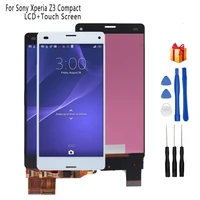 for sony xperia z3 compact display frame z3 mini d5803 d5833 digitizer for sony xperia z3 compact lcd screen display free tools