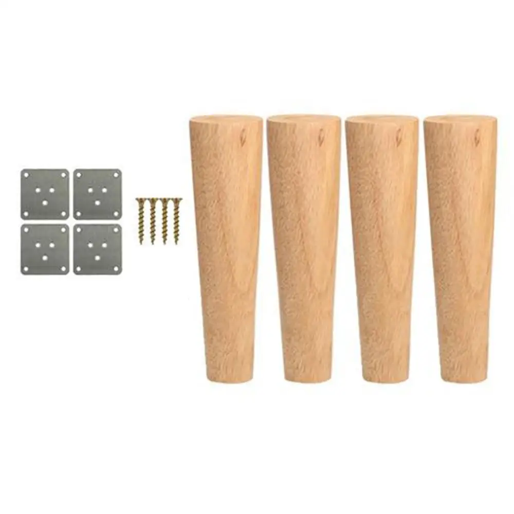 Ножки для мебели из массива дерева 4 шт./лот наклонные конусные ножки дивана