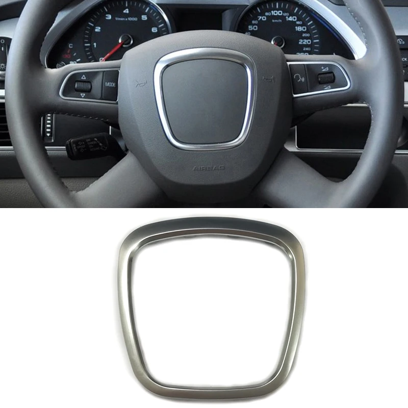 Матовая Серебристая хромированная отделка рулевого колеса значок на летающее