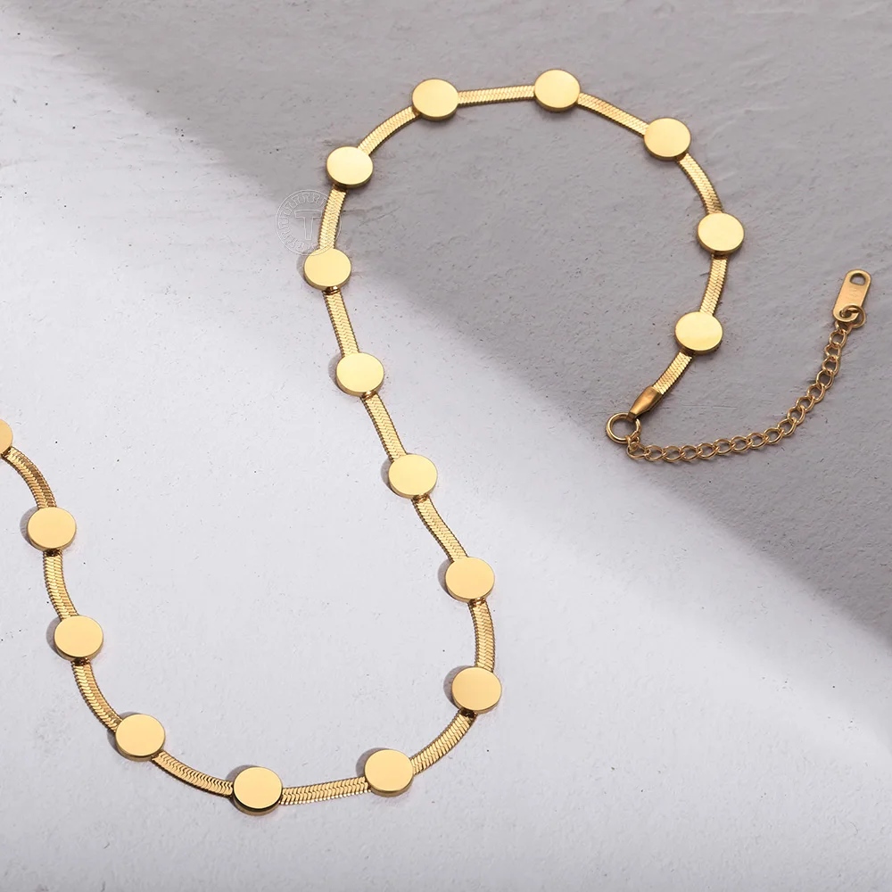 Позолоченные ожерелья-змеи для женщин и девушек Очаровательная цепь-чокер из