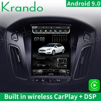 krando android 9 0 10 4 vertical screen car radio for ford focus 2012 gps navigation player multimedia system tablet carplay