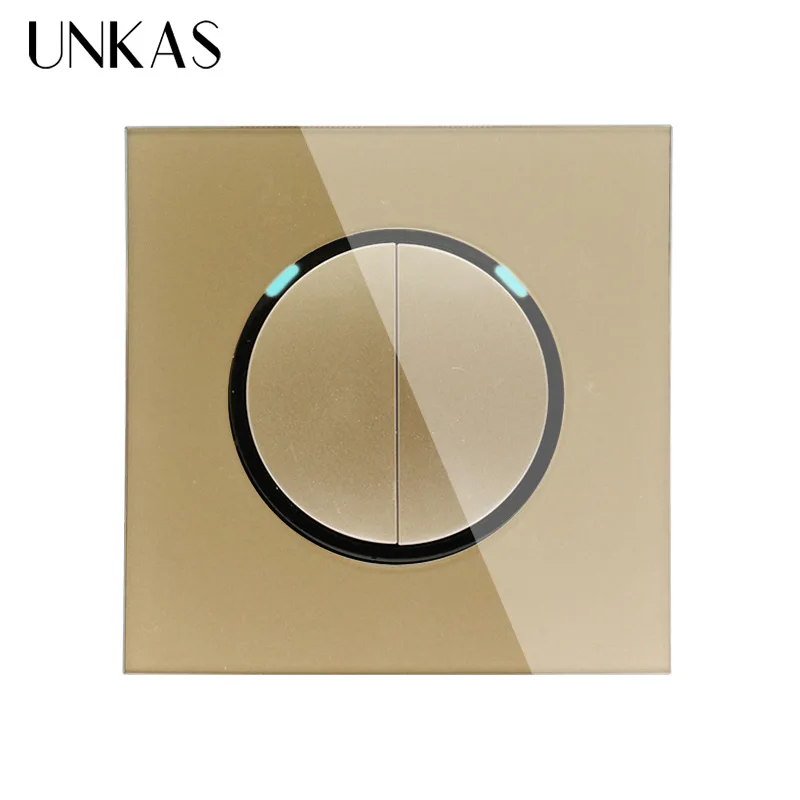 UNKAS панель из закаленного стекла с черным кристаллом 2 комплекта 1 способ