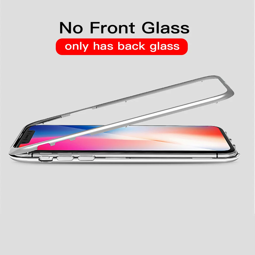 Магнитный адсорбционный чехол из закаленного стекла для телефона Xiaomi Redmi 5 6 7 Pro 360