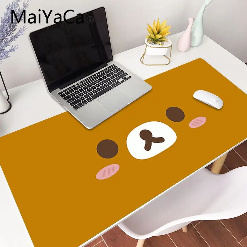 MaiYaCa пользовательский кожаный Korilakkuma Rilakkuma резиновый коврик для мыши игровой