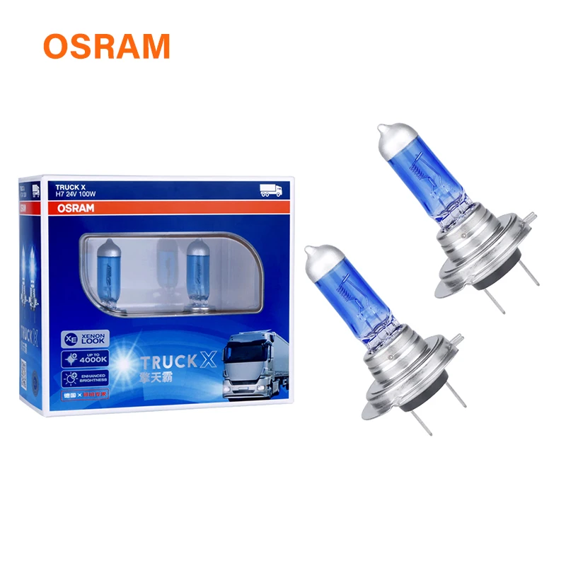 Osram 4000K 24V H7 100W галогенный грузовик X Light 62250T PX26d прицеп каравана комлпектующие для