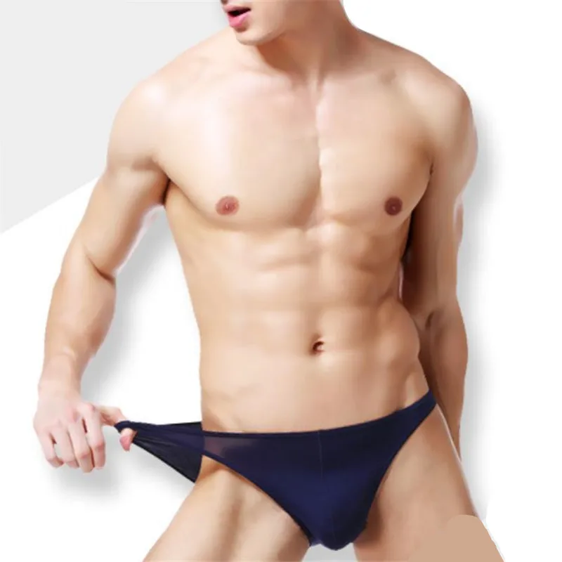 

Трусы мужские, шелковые, тонкие, дышащие, сексуальные, гей-трусы