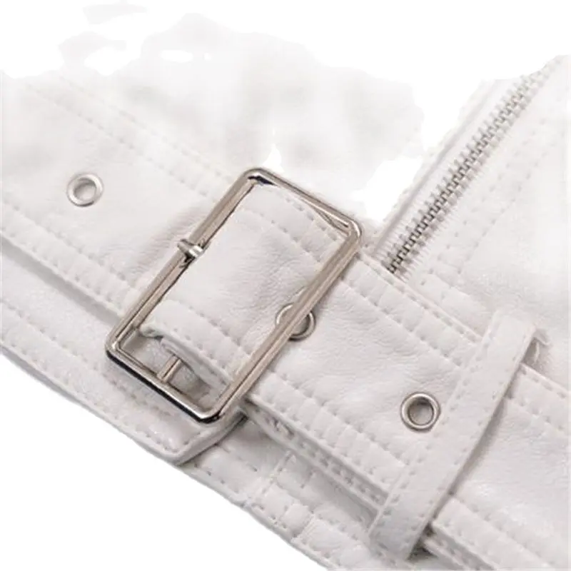 Женский негабаритный мотоциклетный жилет на молнии весенний из искусственной