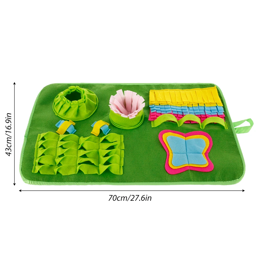 

Dog Snuffle Mat Nose Training Blanket Foraging Dispenser Pad Puzzle Slow Feeder Interactive Toy Stress Release Feeding Cushion