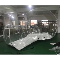 03mm PVC Inflatable Bubble Tent Lawn Dome Hiking Tent Transparent Clear Camping Tents Advertising Inflatable Tent 3M Bubble