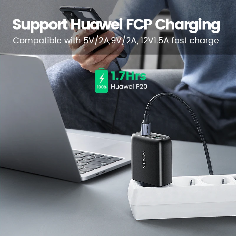 UGREEN Quick Charge 3.0 QC 36W USB Charger Fast Charger for iPhone QC3.0 Wall Charger for Samsung s10 Xiaomi mi 9 Phone Charger