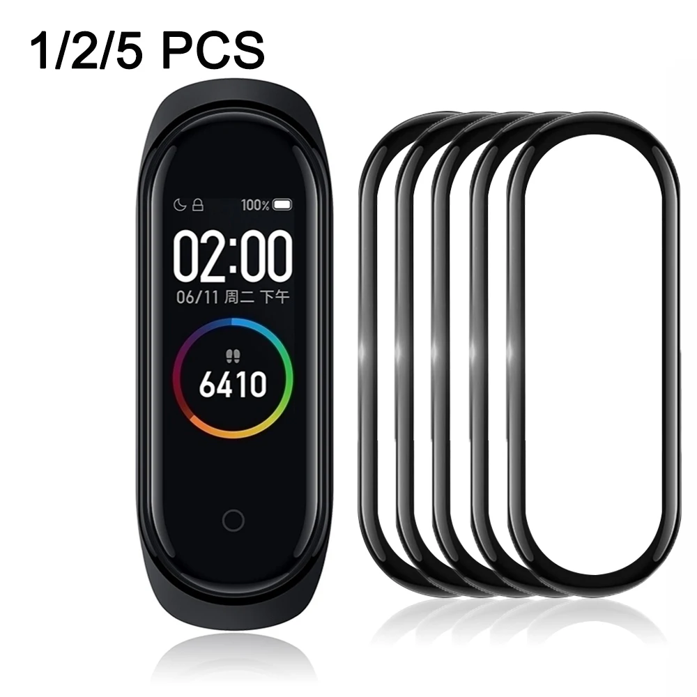 1 шт. чехол для защиты экрана mi band 4 защитная 3d пленка Xiaomi Mi Band защитное мягкое