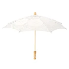 Кружевной Цветочный Зонт с вышивкой, Свадебный зонт для невесты, бежевое кружевное украшение вечерние ринки, свадебный душ, зонт для невесты, подарки