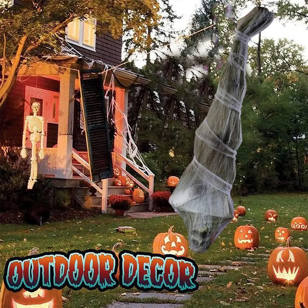 

Mummy Hanging Upside Down Haunted Horror Halloween Props Horror Decorations Outdoor Horrifying Ghost Ornaments Ghost Funny Toy