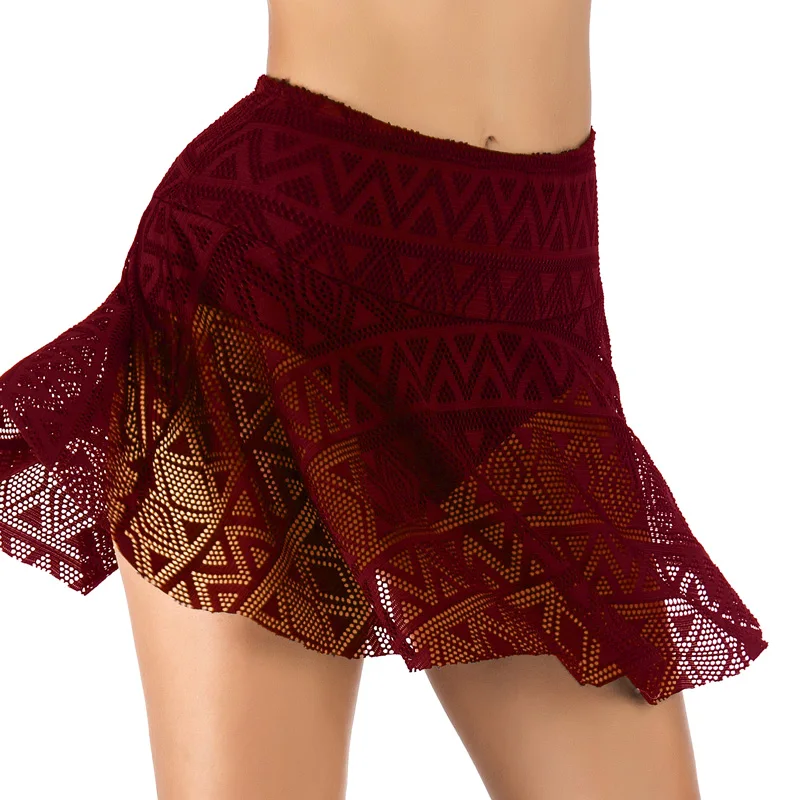 Riseado Тропическое бикини с юбкой низ купальник женское цветочным узором летняя