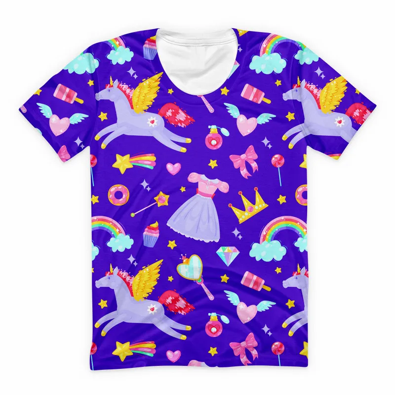 Футболка унисекс в стиле 90 х милая рубашка с единорогом пончиком забавная