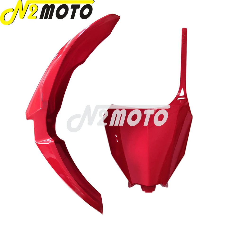 Мотоциклетный черный Передний брызговик с передним брызговиком номерной знак