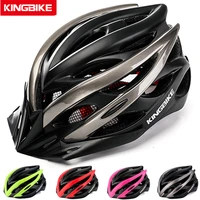 kingbike cycling helmet mtb men women road bike helmet with visor 230g fahrradhelm cascos ciclismo carretera cycling helmet xl