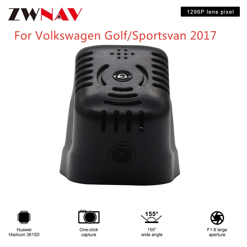 Видеорегистратор скрытого типа HD для Volkswagen Golf/Sportsvan 2017 видеорегистратор с Wi Fi и