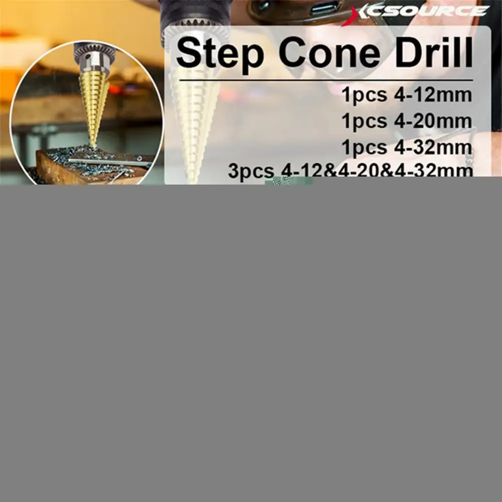HSS шаг конус сверла долото с коническими зубьями набор отверстие фреза