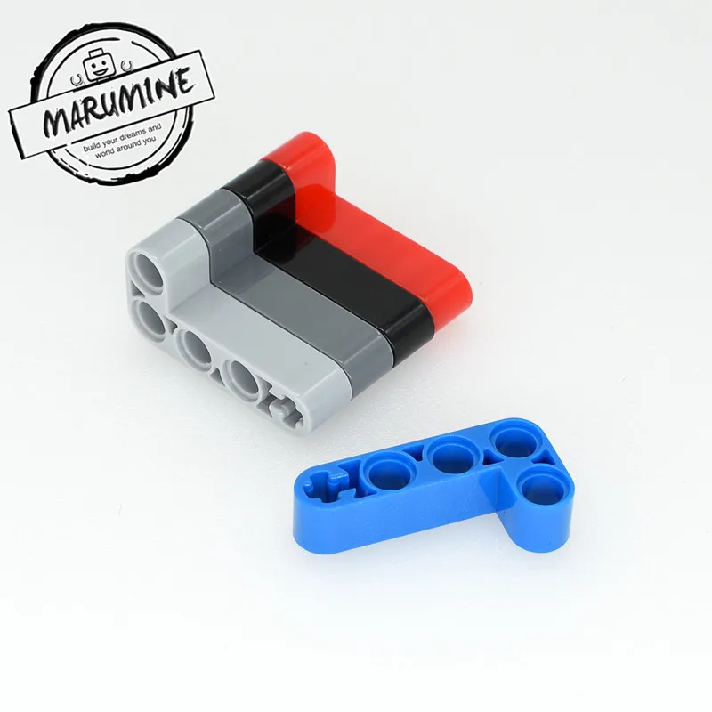 MARUMINE 50 шт./лот Technic Liftarm прямые блоки техника для закручивания строительных кирпичей набор образовательных игрушек для детей