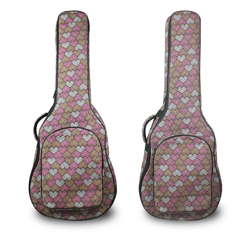Guitar Case 36/41 Inch 900D Waterproof Oxford Fabric Classical Guitar Bag 6/12 MM Cotton Double Straps Padded Guitar Backpack